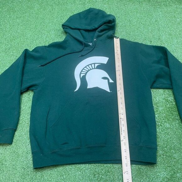 Michigan State Sparty Mens Size Medium Hoodie Sweatshirt MSU Spartans - Picture 2 of 4